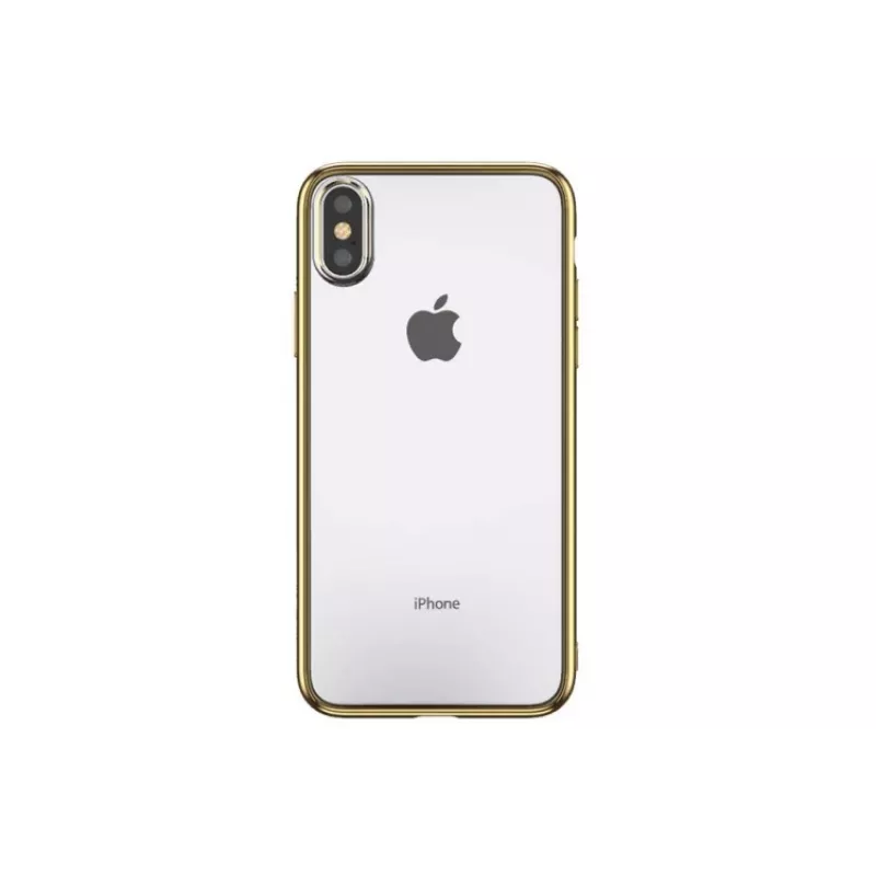 Mäkké puzdro Devia pre iPhone XS/X (5,8 palca) TPU, zlatá