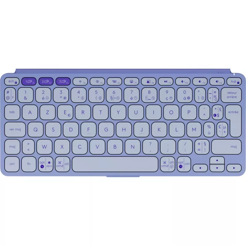 Logitech Keys-To-Go 2 klávesnica univerzálna Bluetooth AZERTY francúzska fialová