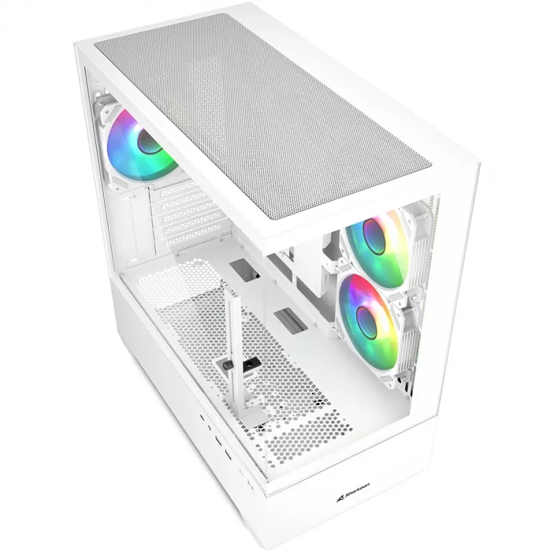 PC skriňa Sharkoon MK6 RGB Midi Tower biela