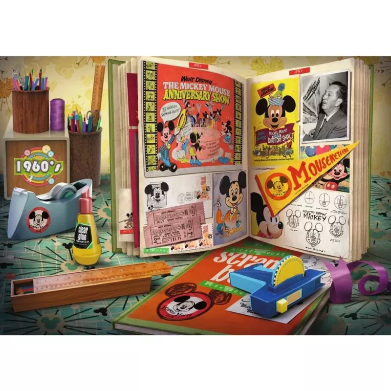 Puzzle 1960 Mickey Moments (1000 dielov)