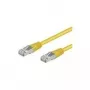 Wentronic Goobay CAT 5e patch kábel, F/UTP, žltý, 50 m - CCA medená zmes (50869)