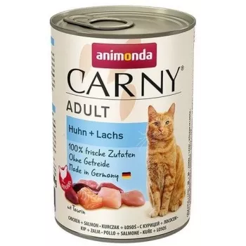 Mokré krmivo pre mačky animonda Carny kuracie + losos Adult 400 g bez obilnín, bez lepku
