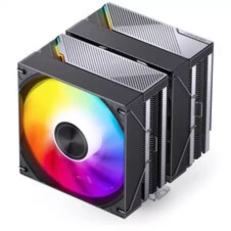 CPU chladič Jonsbo CA80 Dual-Tower, 2×120mm PWM ventilátory, ARGB, čierny