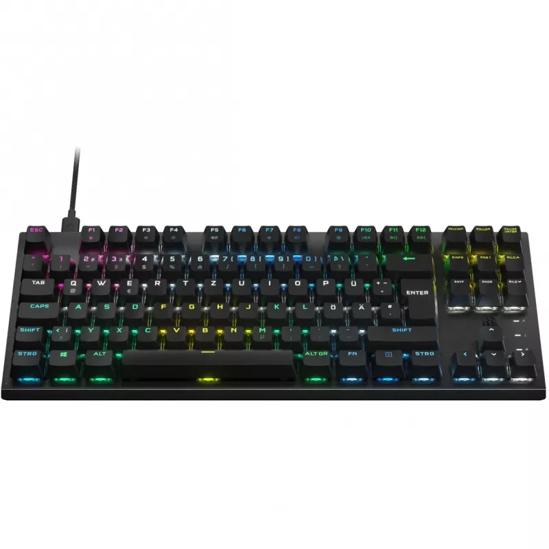 Corsair K60 PRO TKL optická mechanická herná klávesnica, spínače OPX, RGB, čierna