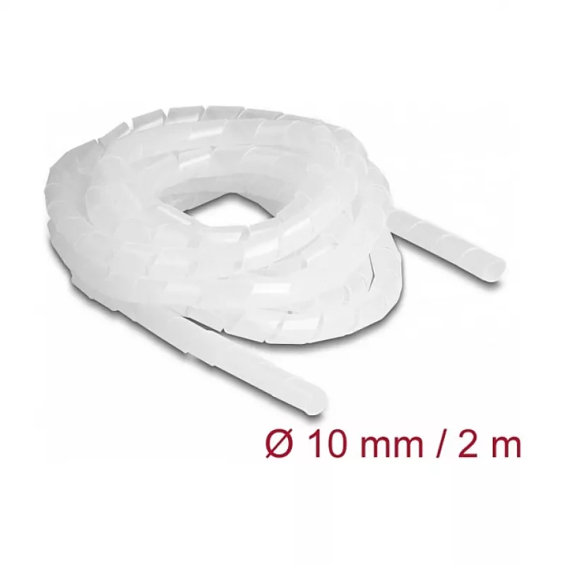 DeLOCK špirálová hadica flexibilná 2 m x 10 mm transparentná