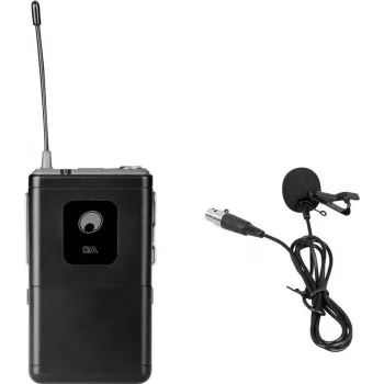 Lavalier mikrofón Omnitronic UHF-E Series náprsný vysielač 529,7 MHz