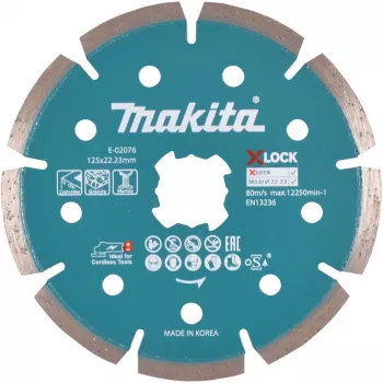 Makita – diamantový rezací kotúč – na betón, žulu, mramor – 125 mm – pre Makita GA041GM201, XGT GA041GZ