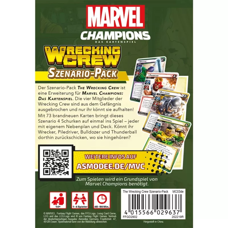 Marvel Champions: The Card Game - The Wrecking Crew (rozšírenie)