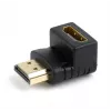 HDMI adaptér GEMBIRD A-HDMI90-FML, HDMI na HDMI, pravouhlý 90° adaptér, čierny