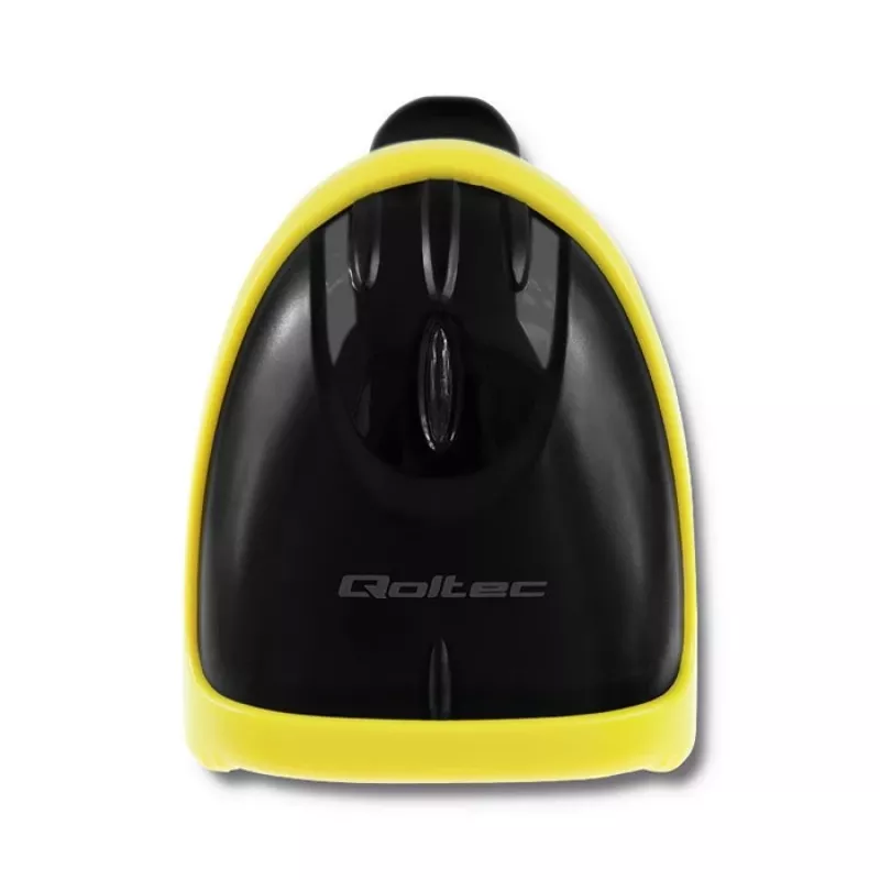 Qoltec 50867 laserová čítačka čiarových kódov 1D/2D, USB, čierna