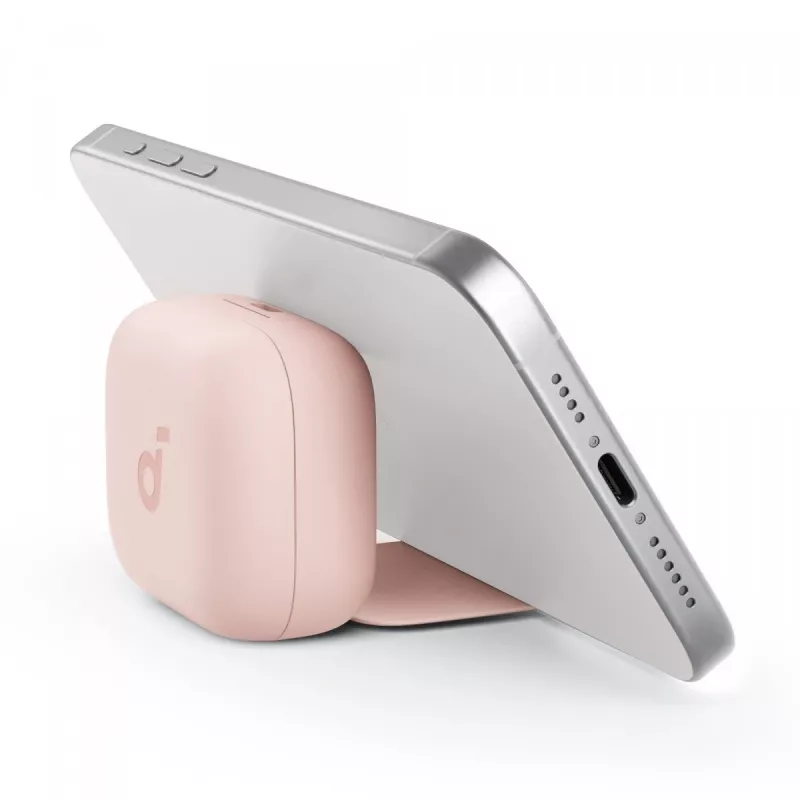 Headset Anker P30i bezdrôtový in-ear headset na hovory a hudbu, USB Type-C, Bluetooth, svetloružová