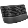 Logitech Wave Keys klávesnica Office RF Wireless + Bluetooth QWERTY US International grafitová