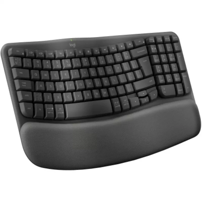 Logitech Wave Keys klávesnica Office RF Wireless + Bluetooth QWERTY US International grafitová