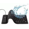 Silikónová klávesnica USB+PS/2 čierna