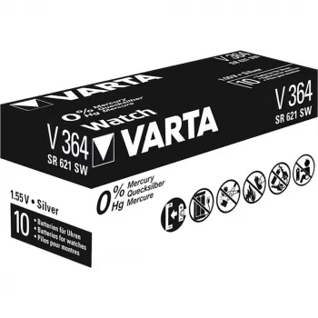 Batéria s oxidom strieborným, gombíková, 364, 1,55V (00364 101 111)