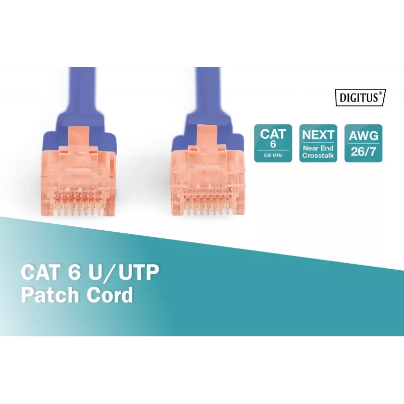 Digitus DK-1612-030/B RJ45 sieťový kábel patch kábel CAT 6 U/UTP B