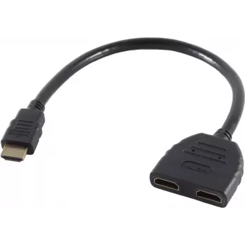HDMI adaptér ShiverPeaks Type-A na 2x samec/samica 77415 – HDMI Type-A rozbočovač/adaptér