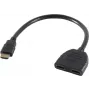 HDMI adaptér ShiverPeaks Type-A na 2x samec/samica 77415 – HDMI Type-A rozbočovač/adaptér