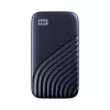 WD My Passport SSD WDBAGF0010BBL - SSD - šifrovaný - 1 TB - externý (prenosný) - USB 3.2 Gen 2 (USB-C konektor) - 256-bit AES - polnočná modrá