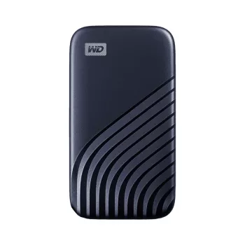 WD My Passport SSD WDBAGF0010BBL - SSD - šifrovaný - 1 TB - externý (prenosný) - USB 3.2 Gen 2 (USB-C konektor) - 256-bit AES - polnočná modrá