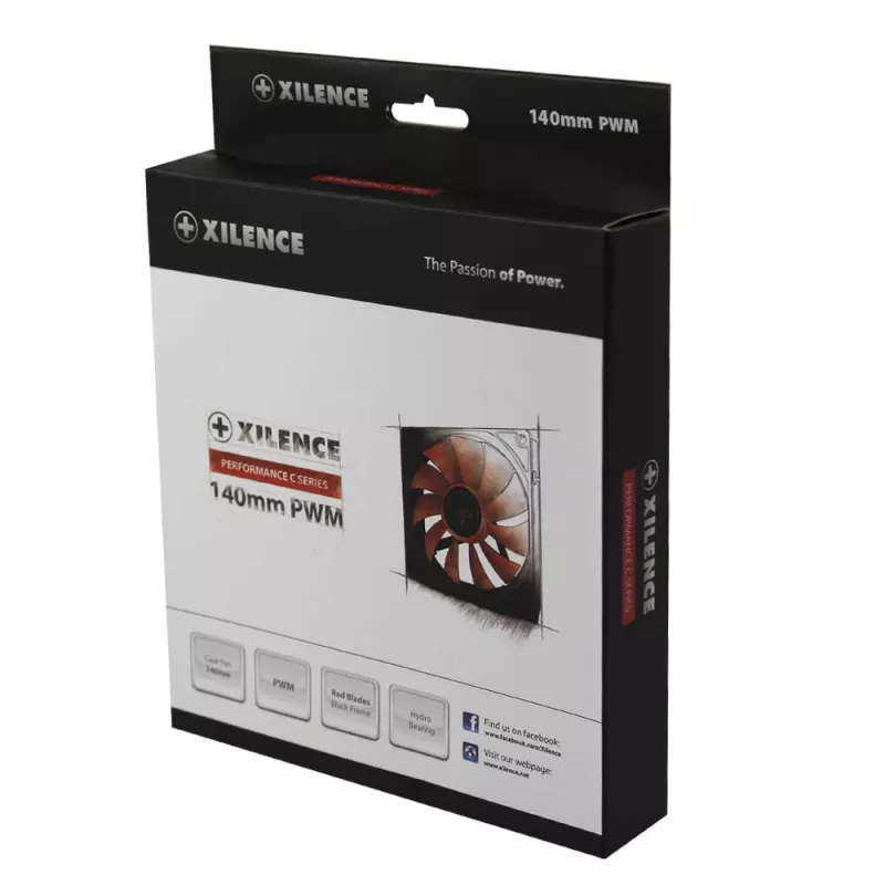 14 cm PC skriňový ventilátor XILENCE XPF140.R.PWM, 140 mm, PWM regulácia, až do 700 ot/min