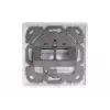 Digitus | nástenná doska pre keystone moduly, nemecký typ, stredová doska 50x50 mm, rám 80x80 mm | DN-93801-1