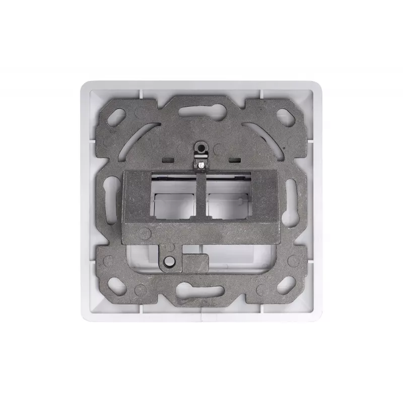 Digitus | nástenná doska pre keystone moduly, nemecký typ, stredová doska 50x50 mm, rám 80x80 mm | DN-93801-1