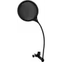 Pop filter Omnitronic DSH-135 čierny – mikrofónový veterný kryt pre štúdiové a live použitie