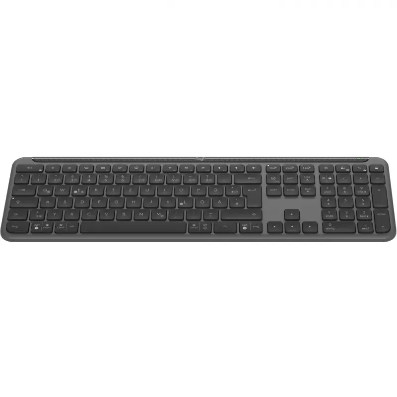 Logitech K950 Signature tenká klávesnica Office RF Wireless + Bluetooth QWERTZ nemecká grafitová