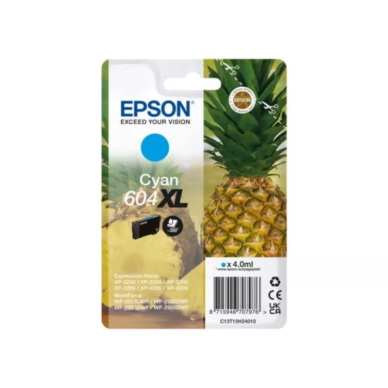 Epson 604XL atramentová kazeta 1 ks originálna vysoká (XL) výdrž azúrová