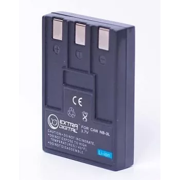 Nabíjateľná batéria Extra Digital NB-3L 3,7 V 1000 mAh pre kompatibilné fotoaparáty Canon