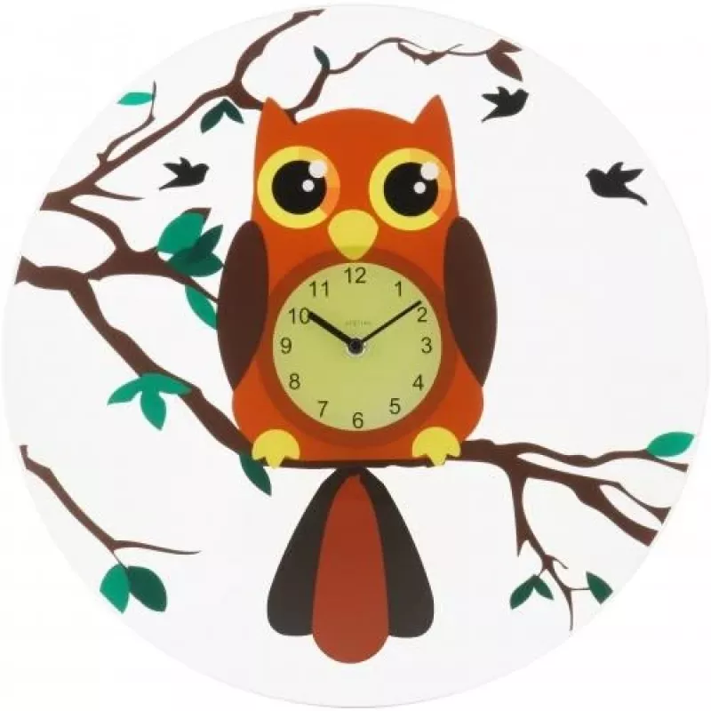 NeXtime hodiny 8169 Oohoo, Ø43 cm, nástenné, viacfarebné