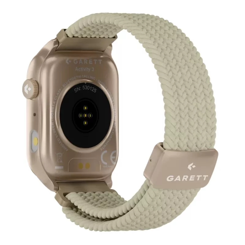 Smartwatch Garett Activity 3 zlatý — Garett Activity 3, zlatá farba