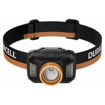 Čelová lampa Duracell DH400 čierna, oranžová