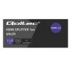 Qoltec 51799 Aktívny HDMI splitter 4 x HDMI 4K x 2K | 6 Gb/s | 60 Hz