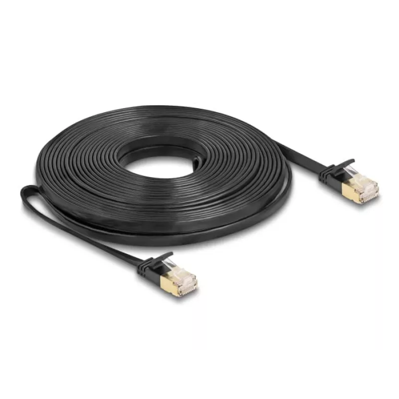Sieťový kábel DeLOCK RJ45 Cat.6A konektor samec na konektor samec U/FTP 10 m čierny