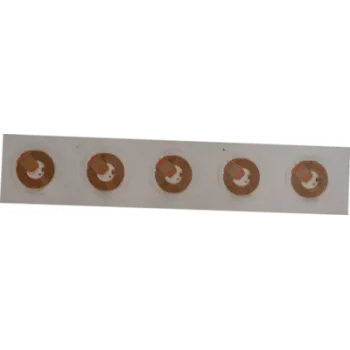 RFID NFC bezpečnostné etikety SCOT NTAG213 18 mm transparentné, balenie 10 ks