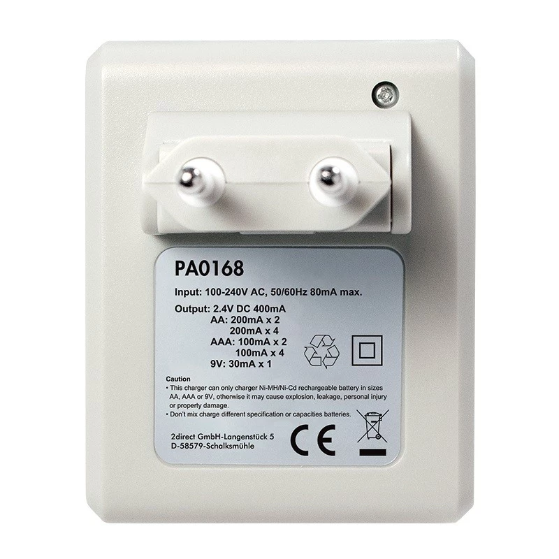 Nabíjačka batérií pre Ni-MH / Ni-Cd AA / AAA / 9V