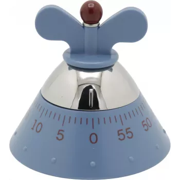 Kuchynský časovač Alessi A09 modrý 120 mm x 120 mm x 90 mm