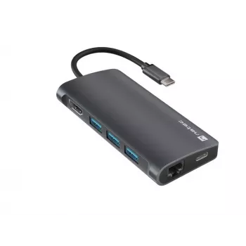 Dokovacia stanica NATEC NMP-2162 USB 3.2 Gen 1 Type-C sivá káblová