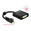Videokábel-adaptér DeLOCK 62639 Mini DisplayPort na DVI-I 0,25m čierny