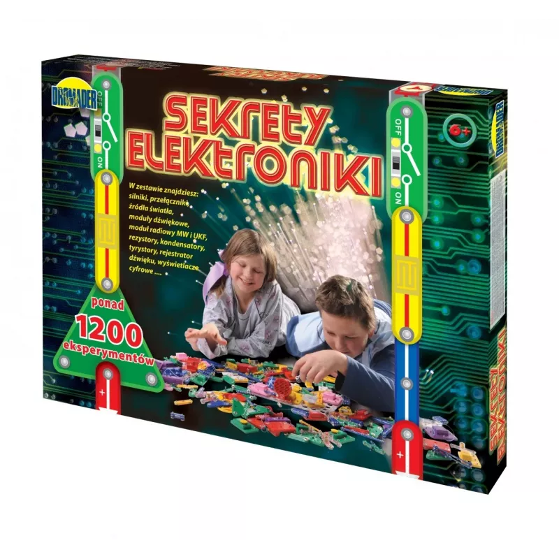 Dromader Sekrety Elektroniki, elektronická súprava s 1200 experimentmi (85953)