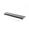 Patch panel LANBERG PPS5-0024-B 24-portový CAT5e, kov, 0,5 U, 445×99×22,3 mm, čierny