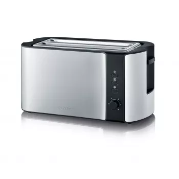 Automatický hriankovač s dlhými štrbinami AT 2590 (nehrdzavejúca oceľ/čierna, 1 400 wattov, pre 4 plátky hrianky)