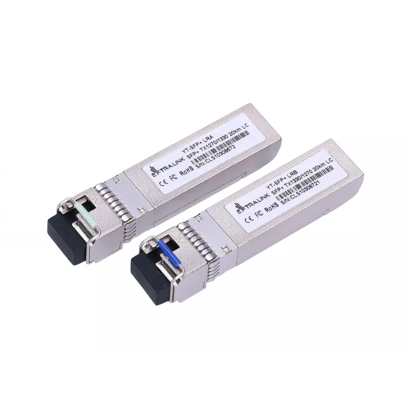 Extralink SFP+ 10G SFP+ WDM modul 10Gbps 1270/1330nm single-mode 20km LC DOM pár