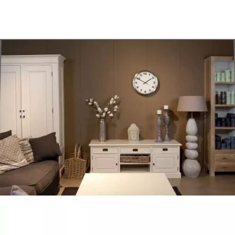 NeXtime nástenné hodiny 2521 Arabic, Ø33 cm, biela