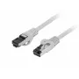 Lanberg PCF8-10CU-0300-S prepojovací kábel Cat.8.1 S/FTP LSZH, meď, 3 m, sivý, Fluke passed