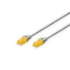 Sieťový kábel Digitus CAT 6A U/UTP patch kábel RJ-45 Cat6a 3 m sivý