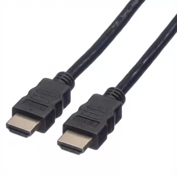 ROLINE High Speed - HDMI kábel s Ethernetom - HDMI (M) na HDMI (M) - 1 m - tienený - čierny (11.04.5591)