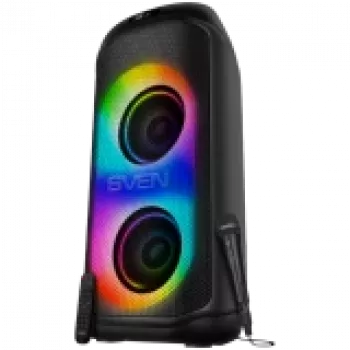 Reproduktor SVEN PS-1050, čierny (200W, TWS, Bluetooth, FM, USB, microSD, LED displej, 7200mAh)
